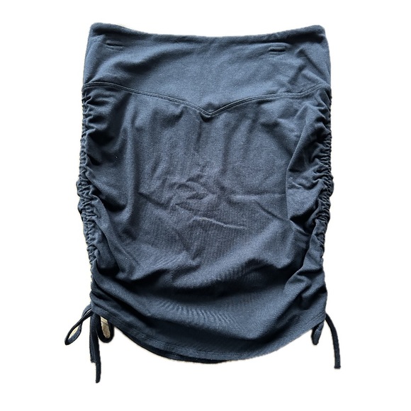 Earth Yoga Eco Gather Side Cinch Cotton Blend Skirt - Picture 3 of 6